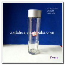 Round Shaped Wholesale Glass Water Bottle with Cap